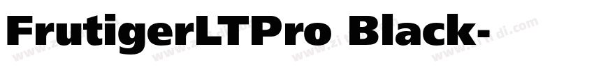 FrutigerLTPro Black字体转换